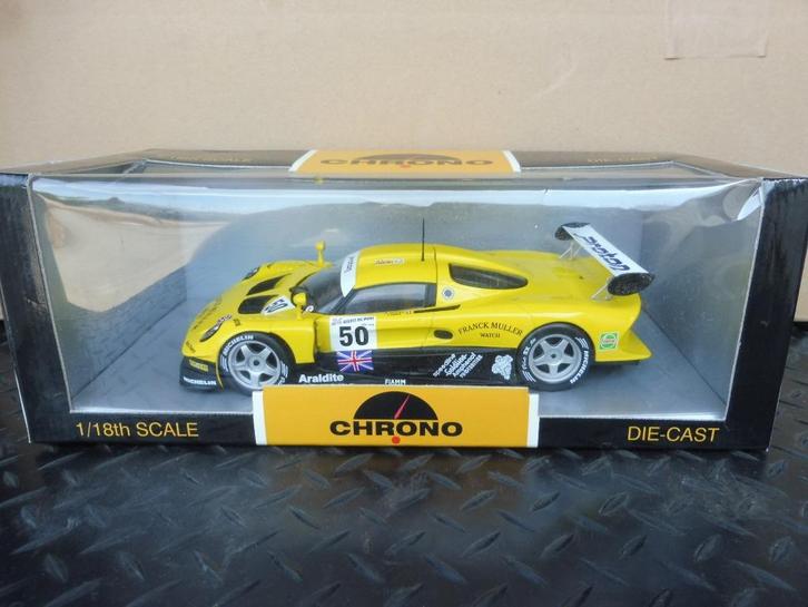 1:18 Chrono H1070 Lotus Elise GT1 1997 #50 Franck Muller, Hobby en Vrije tijd, Modelauto's | 1:18, Zo goed als nieuw, Auto, Ophalen of Verzenden
