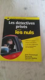 Livre LES DETECTIVES PRIVES POUR LES NULS, Livres, Comme neuf, Enlèvement ou Envoi