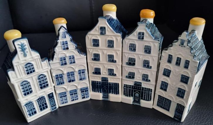 Te koop 5 KLM Huisjes Bols   24-25-28-28-32 met Seal, Verzamelen, Sabenasouvenirs, Gebruikt, 21 t/m 40, Ophalen of Verzenden