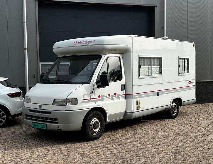 Fiat Ducato Dethleffs Challenger 201 bj.1998 Douche|Wc|Tv|Ma, Caravans en Kamperen, Mobilhomes, Half-integraal, Fiat