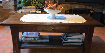 Massief eikenhouten woonkamertafel  beschikbaar voor biedingen