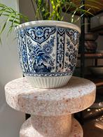 Vintage cache-pot DELFTS blauw-wit , Maastricht 24, Ophalen