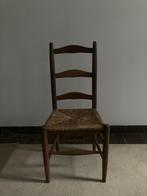 6 houten stoelen voor eettafel, Huis en Inrichting, Stoelen, Vijf, Zes of meer stoelen, Riet of Rotan, Gebruikt, Bruin