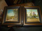 2 SCHILDERIJTJES, Antiek en Kunst, Kunst | Schilderijen | Klassiek, Ophalen