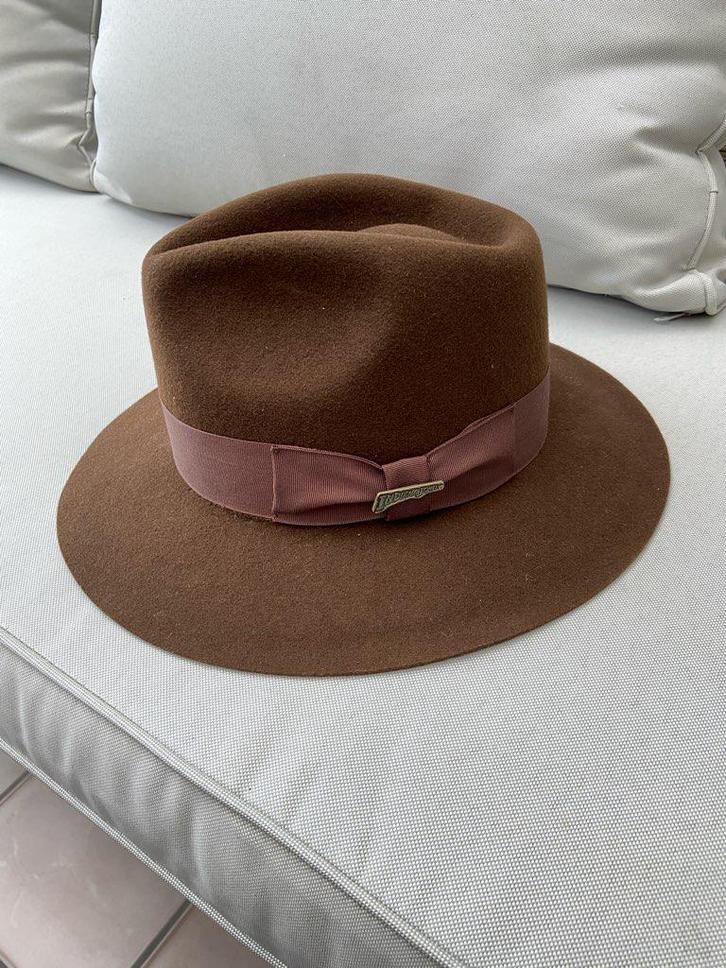 Chapeau Indiana Jones Wool Felt, Kleding | Heren, Hoeden en Petten, Zo goed als nieuw, Hoed, Ophalen of Verzenden