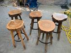 5 stuks zware barkrukken, Ophalen, Met voetsteun, 60 tot 90 cm, Metaal