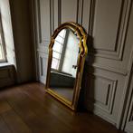 Vintage curved wandspiegel / spiegel Deknudt, Ophalen of Verzenden