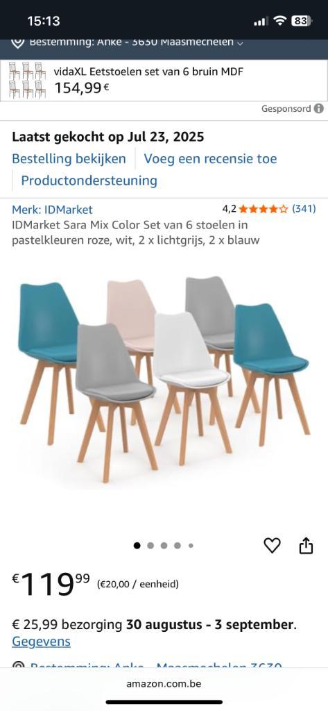 Stoelen, Huis en Inrichting, Stoelen, Nieuw, Vijf, Zes of meer stoelen, Kunststof, Overige kleuren, Ophalen