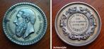 19e eeuwse zilveren medaille Veeprijskamp Brugge, Postzegels en Munten, Penningen en Medailles, Verzenden