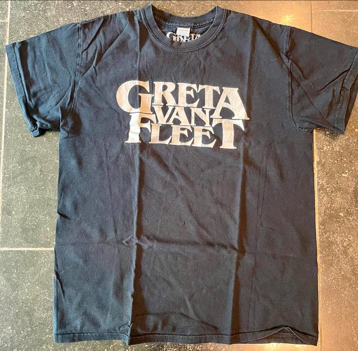 Origineel bandshirt t-shirt Greta Van Fleet zwart medium, Verzamelen, Muziek, Artiesten en Beroemdheden, Gebruikt, Kleding, Ophalen
