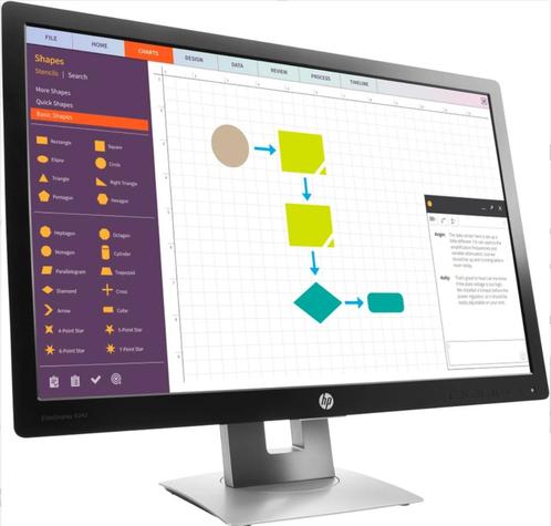 Écran HP Elite242 24 pouces Full HD - HDMI, Informatique & Logiciels, Moniteurs, Reconditionné, DisplayPort, HDMI, VGA, IPS, HD