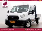 Ford Transit 350 2.0 TDCI 130pk L3H1 D.C. Trend Open Laadbak, Auto's, Bestelwagens en Lichte vracht, Wit, Bedrijf, Ford, Onderhoudsboekje