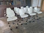 12 Kartell Maui draaistoelen voor €300, Ophalen, Gebruikt, Wit, Bureaustoel