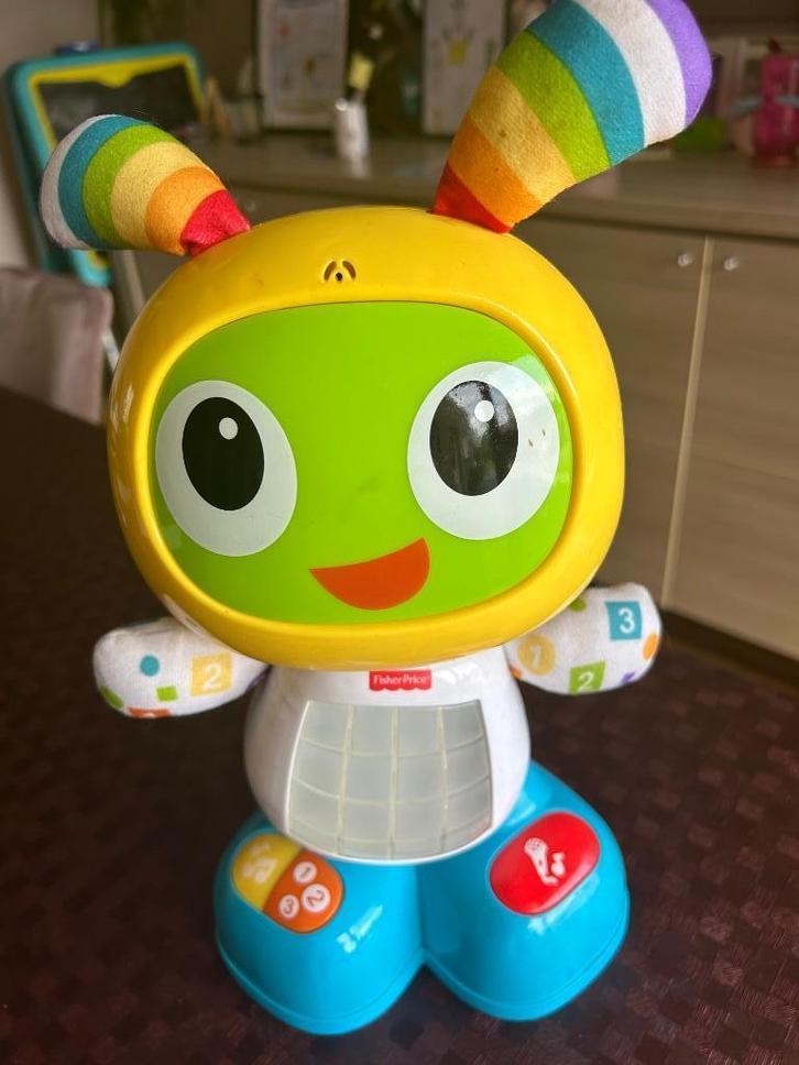 Fisher price interactieve robot, Kinderen en Baby's, Speelgoed | Fisher-Price, Zo goed als nieuw, Speelset, Met licht, Met geluid