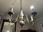 Vintage keramische luchter kroonluchter delfts, Huis en Inrichting, Lampen | Kroonluchters, Ophalen, Gebruikt