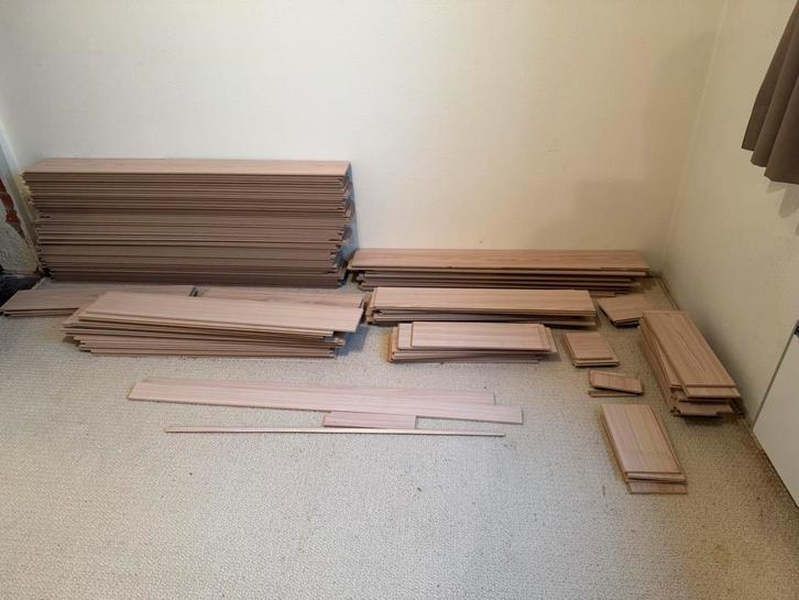 Laminaat vloeren, Doe-het-zelf en Bouw, Vloerdelen en Plavuizen, Zo goed als nieuw, Laminaat, Ophalen