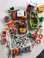 Lot playmobil werf + poppetjes, Kinderen en Baby's, Speelgoed | Playmobil, Los Playmobil, Gebruikt, Ophalen of Verzenden