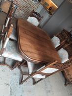 Antieke tafel en 6 stoelen, Ophalen