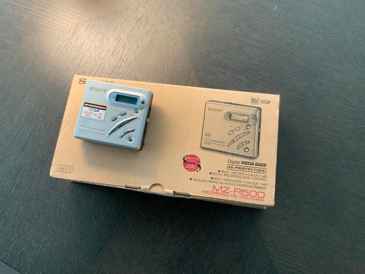 Sony MZ-R500 MiniDisc Speler/Recorder – Met Originele Doos, Audio, Tv en Foto, Walkmans, Discmans en Minidiscspelers, Minidisc-recorder
