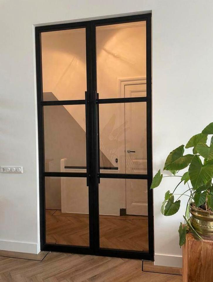 Echte Stalen Maatwerk Toog Ramen,Deuren. Geveltechniek., Doe-het-zelf en Bouw, Glas en Ramen, Nieuw, Gevelraam of Ruit, Dubbelglas