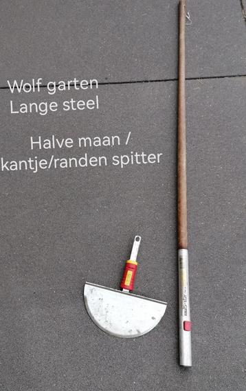 Tuinwerkgerief Wolf Garten halve maan + steel  beschikbaar voor biedingen