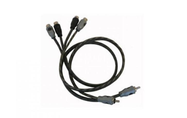 Tulp verdeel kabel 4 keer in en 2 x uit, Auto diversen, Auto-accessoires, Nieuw, Ophalen of Verzenden