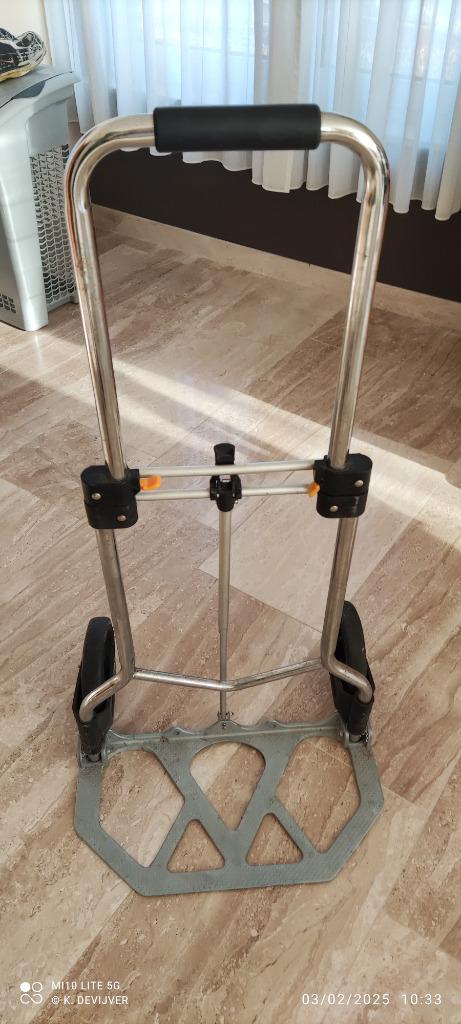 opvouwbare steekwagen + frame voor boodschappen trolley, Doe-het-zelf en Bouw, Transportwagens, Gebruikt, Steekwagen, Minder dan 60 liter