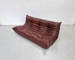 Togo 3-seater Sofa in Chestnut Leather by Ligne Roset., Ophalen of Verzenden