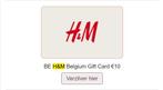 H&M giftcard €10 (België), Diversen, Overige Diversen, Verzenden, Nieuw