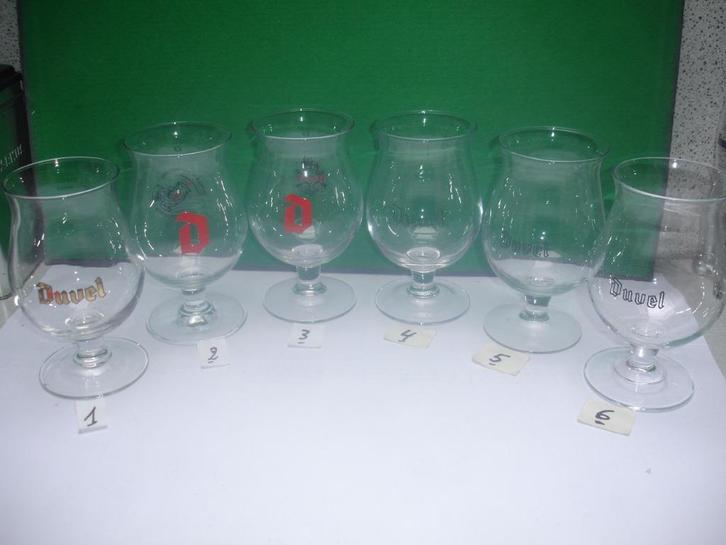 Bierglazen van Duvel aan € 1,50 - 2,00 en 2,50 stuk., Verzamelen, Biermerken, Zo goed als nieuw, Glas of Glazen, Duvel, Ophalen of Verzenden