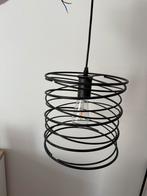Zwarte hanglamp, industriële look, Huis en Inrichting, Lampen | Hanglampen, Ophalen, Zo goed als nieuw