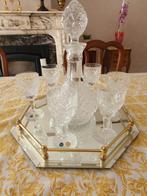 6 kristallen glazen en karaf, Ophalen