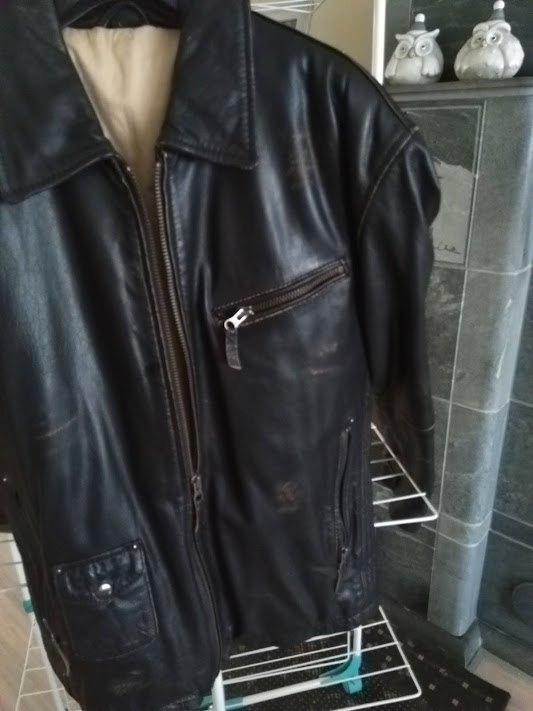 Lederen vest, Vêtements | Hommes, Pulls & Vestes, Comme neuf, Taille 52/54 (L), Noir, Enlèvement ou Envoi