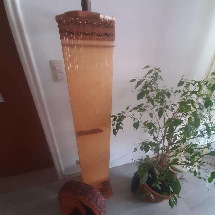 Spirit Sound Art Monochord Gaya + tijgeroog, Muziek en Instrumenten, Snaarinstrumenten | Harpen, Zo goed als nieuw, Ophalen