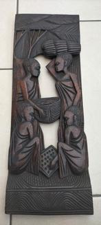 Houten wandplaat Congo, Antiek en Kunst, Ophalen of Verzenden