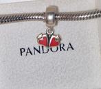 charme pandora 2 coeurs. argent avec or, Comme neuf, Or, Pandora, Envoi