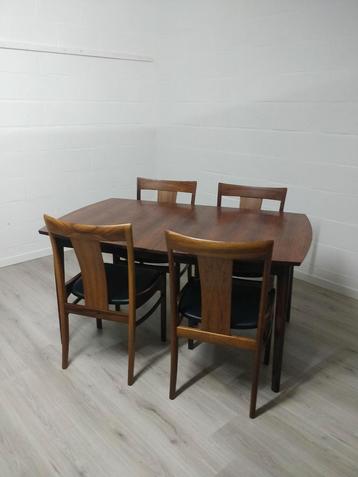 Vintage Scandinavische eetkamerset | C-E Ekström beschikbaar voor biedingen
