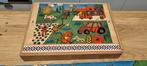Houten vintage puzzel boerderij, Kinderen en Baby's, Speelgoed | Kinderpuzzels, 10 tot 50 stukjes, Van hout, 4 tot 6 jaar, Gebruikt