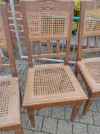 chaises cannées en chêne, Ophalen of Verzenden