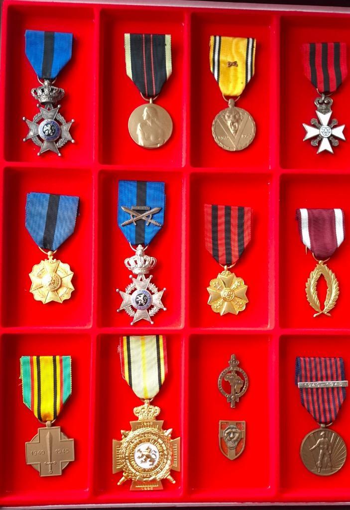Belgische Medailleverzameling – Frans Gillisjans, Verzamelen, Militaria | Algemeen, Landmacht, Lintje, Medaille of Wings, Ophalen of Verzenden