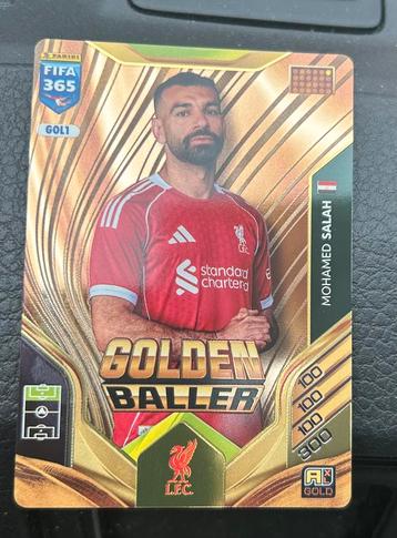 Panini fifa 365 Adrenalyn 2026 Golden baller Vini Jr/M Salah beschikbaar voor biedingen