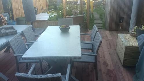 Mooie tuinset voor 6 of 12 personen, Tuin en Terras, Tuinsets en Loungesets, Zo goed als nieuw, Tuinset, Ophalen