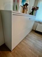 Opklapbed Albero 90 X 200 Wit, Huis en Inrichting, Slaapkamer | Bedden, Ophalen, Eenpersoons, Wit, Zo goed als nieuw