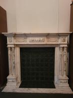 Cheminée de marbre blanc, Maison & Meubles, Cheminées, Enlèvement, Utilisé, Autres types