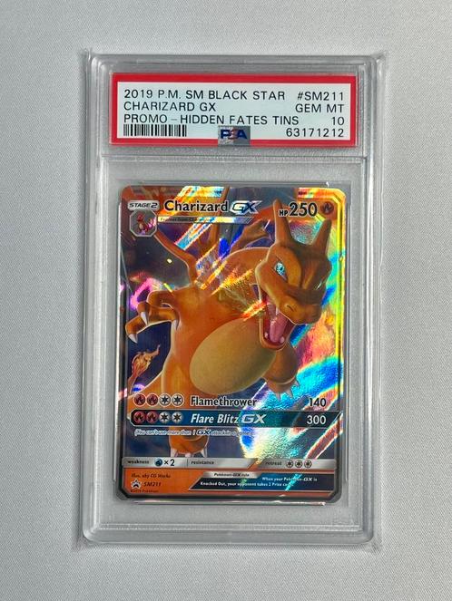 Charizard Hidden Fates Promo PSA 10, Hobby en Vrije tijd, Verzamelkaartspellen | Pokémon, Nieuw, Ophalen of Verzenden