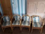 sièges en rotin avec coussins, Maison & Meubles, Enlèvement, Utilisé, Osier ou Rotin