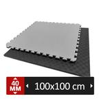 Tatamis Puzzle Noir / Gris - 40mm d'épaisseur, 1mx1m (occas), Info@kriden.be, Enlèvement ou Envoi, Belgique, Comme neuf
