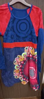 blauwe jurk Desigual maat 134, Kinderen en Baby's, Kinderkleding | Maat 134, Desigual, Meisje, Ophalen of Verzenden, Zo goed als nieuw