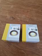 2 ledspots, Huis en Inrichting, Lampen | Spots, Ophalen, Led, Metaal of Aluminium, Zo goed als nieuw