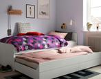 Wit Ikea Släkt kinderbed met extra bed en twee opberglades, Ophalen, Zo goed als nieuw